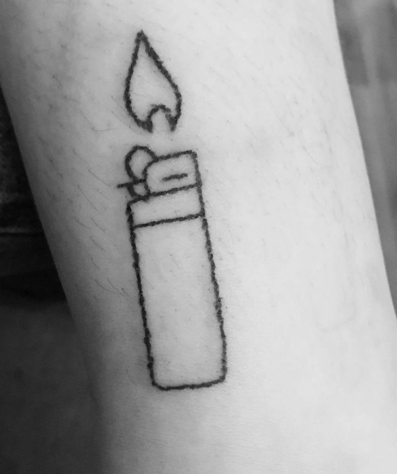 30 Creative Lighter Tattoos You Will Love