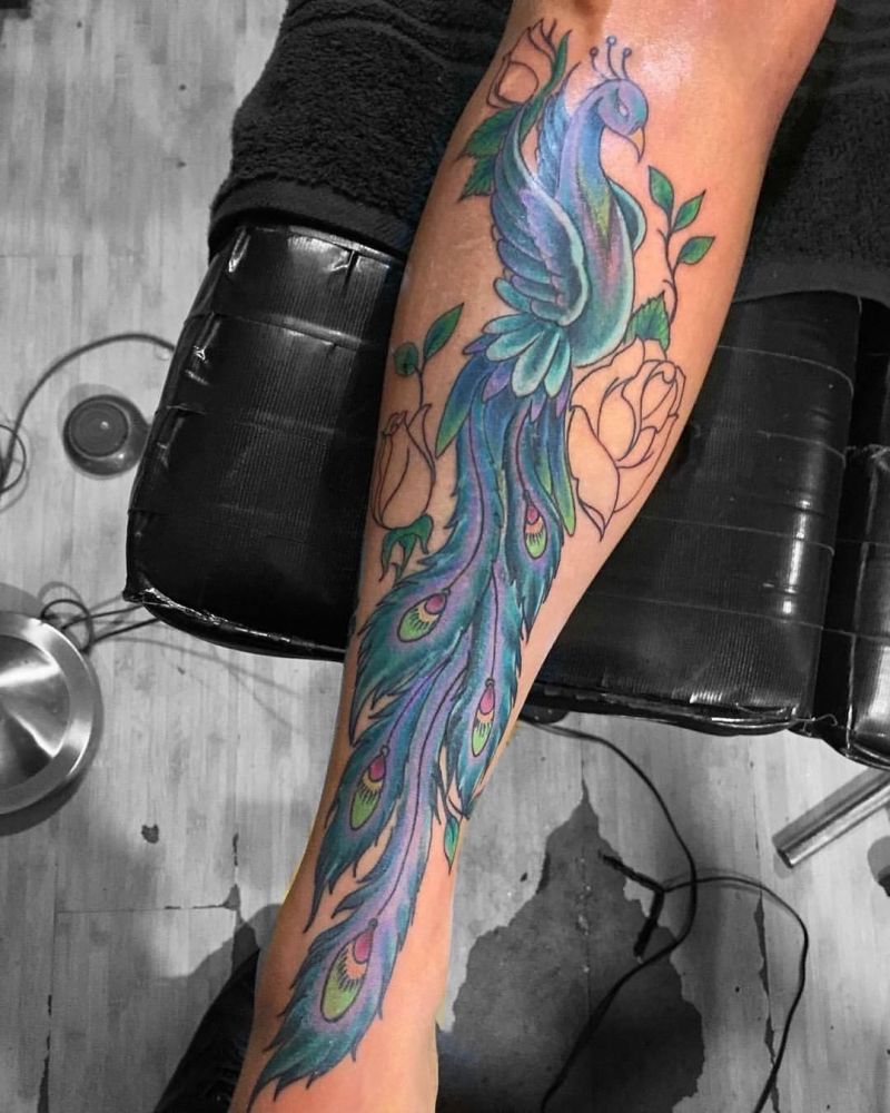 Pretty Peacock Tattoos for You to Enjoy