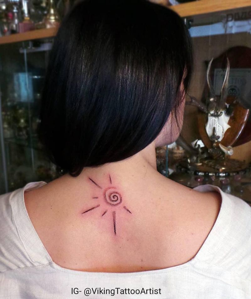 Pretty Sun Tattoos Let You Always Be Full of Sunshine