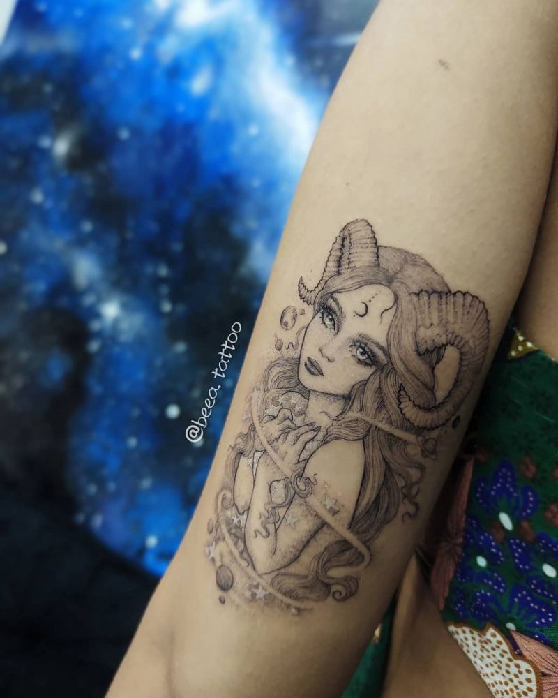 30 Pretty Aries Tattoos Show your Charm