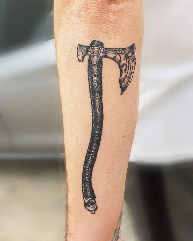 30 Traditional Axe Tattoos You Will Love