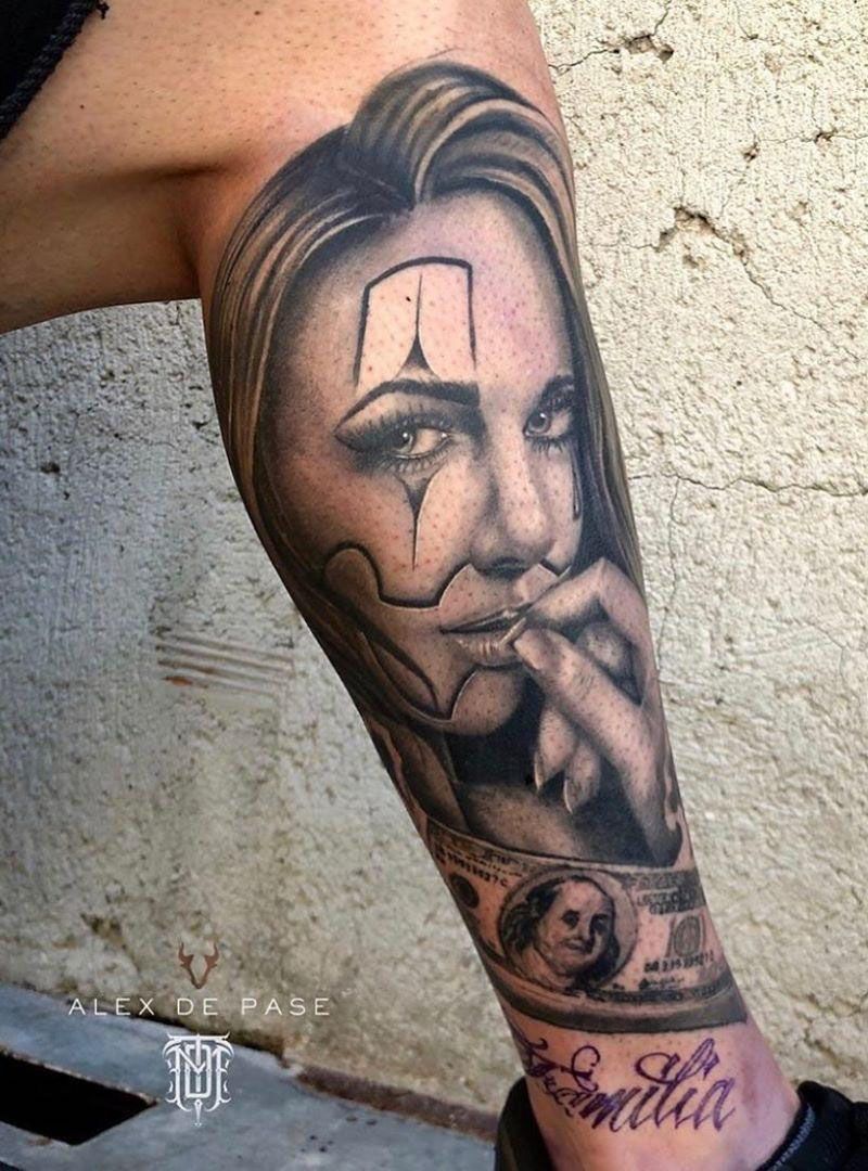 Pretty Clown Girl Tattoos That You Will Love