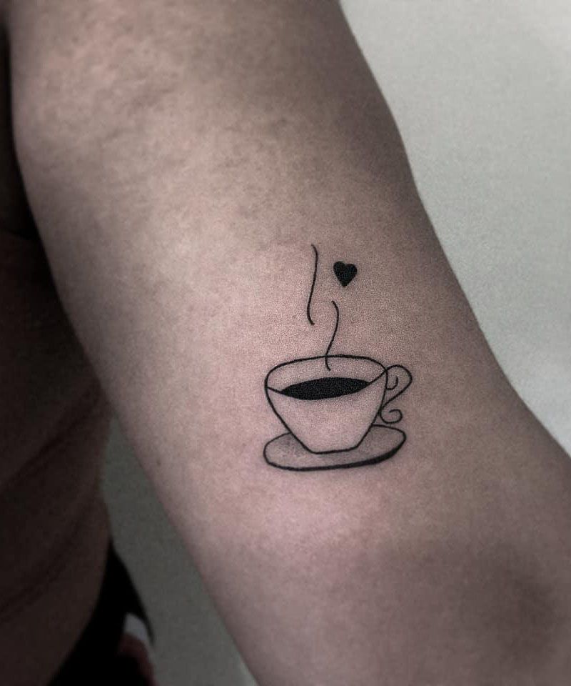 Pretty Coffee Tattoos Keep You Fragrant All The Time