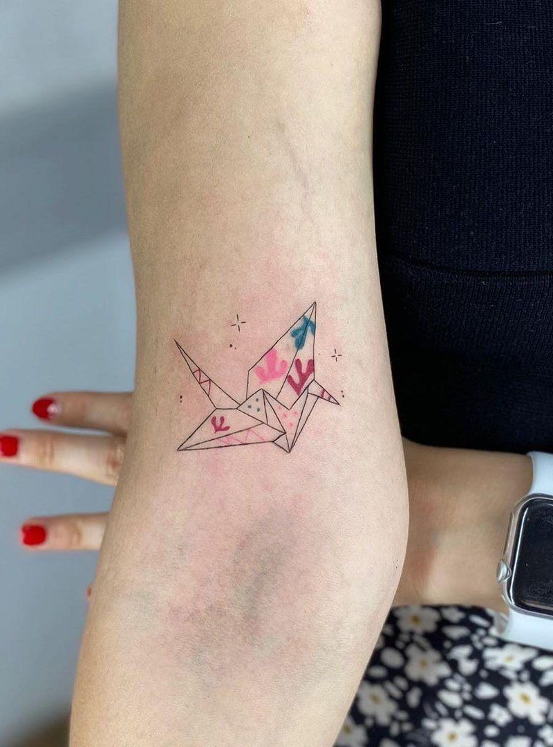 Pretty Origami Tattoos That Improve Your Taste