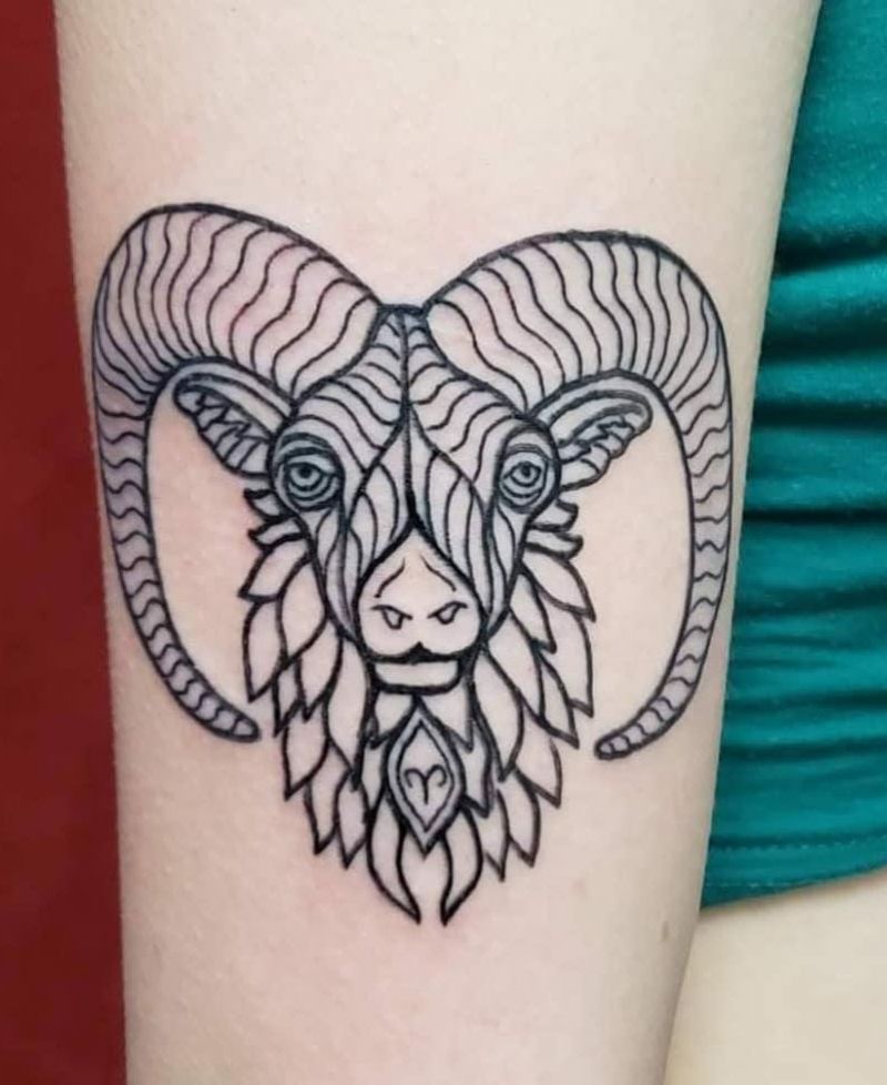 30 Pretty Aries Tattoos Show your Charm