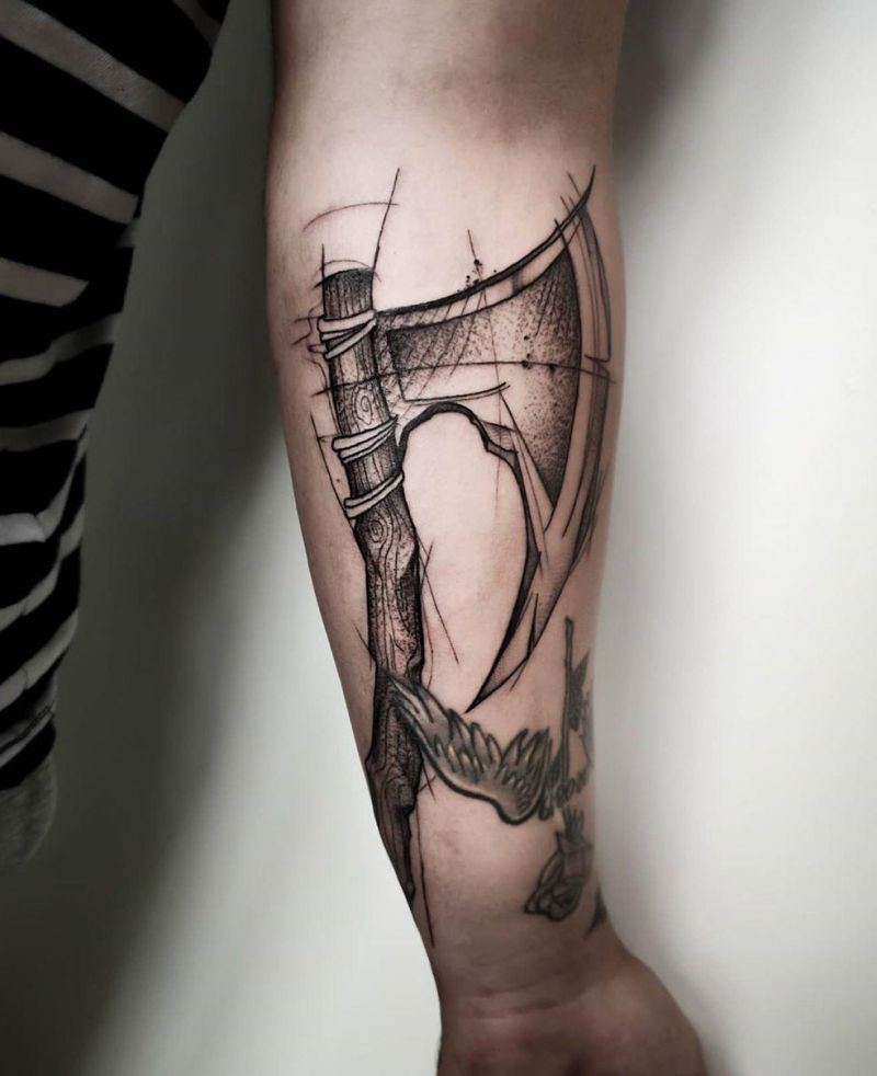 30 Traditional Axe Tattoos You Will Love