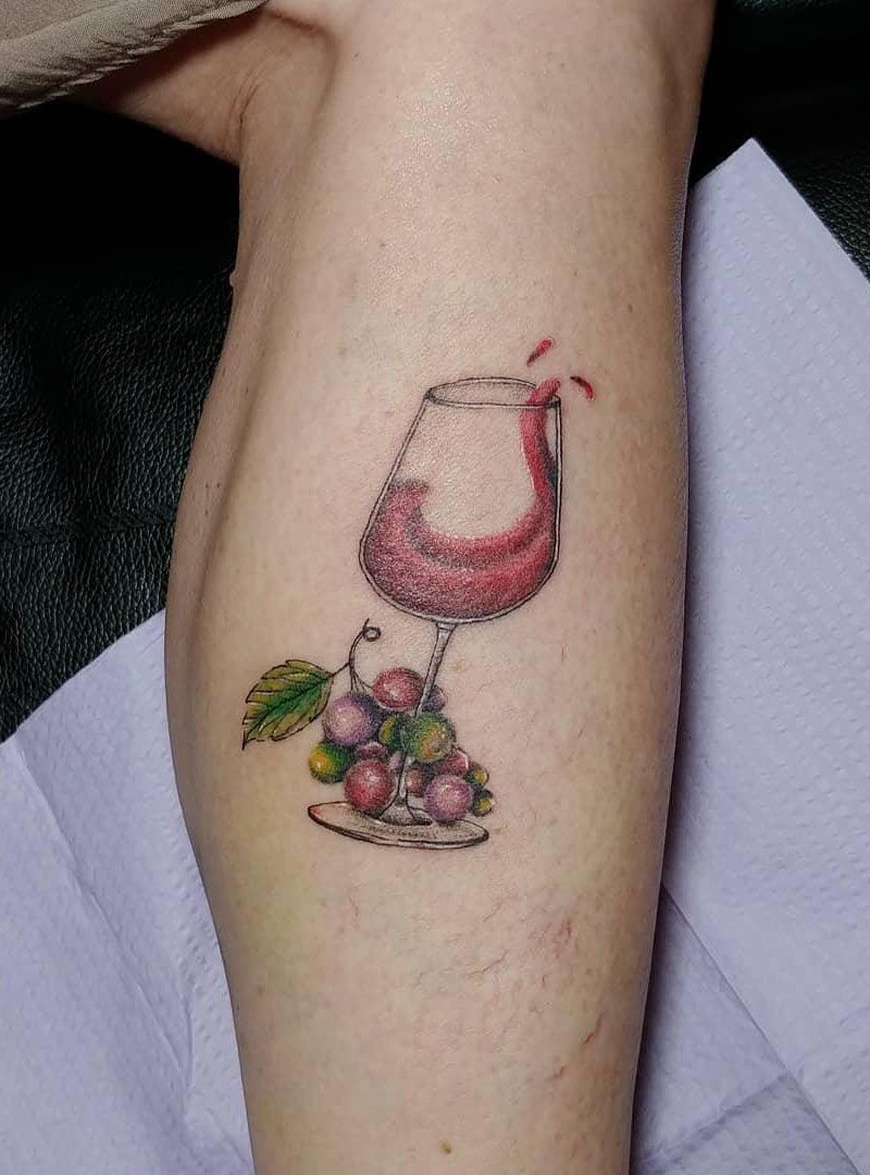 30 Sweet Grape Tattoos Moment Give You The Taste of Happiness