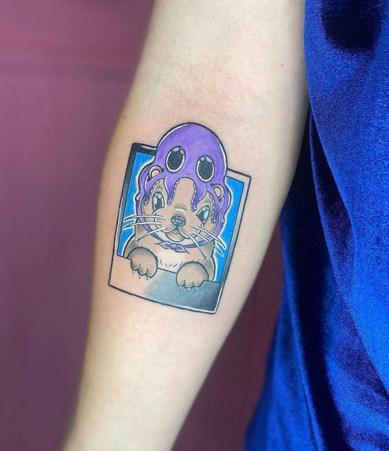 Cute Otter Tattoo Designs for You to Enjoy