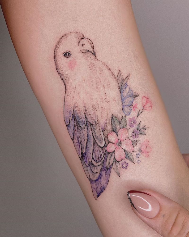 Lovely Parrot Tattoos Make You Happy Every Day