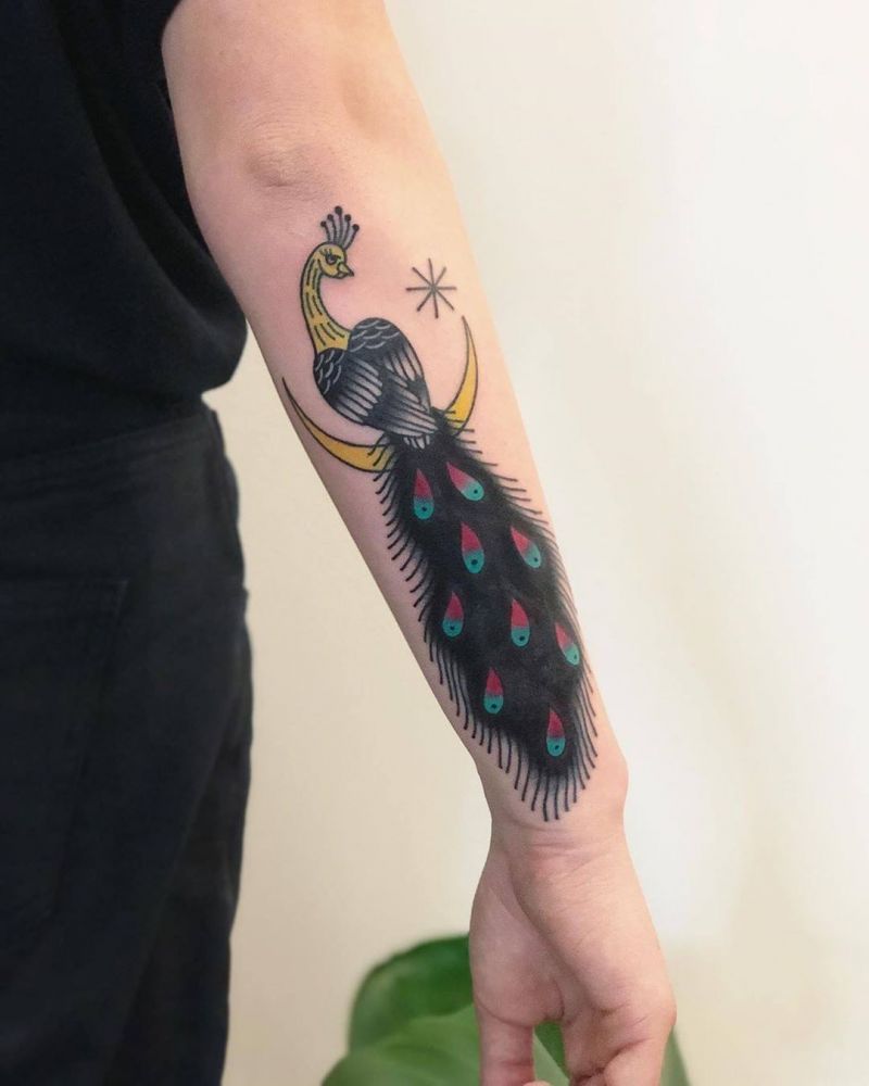 Pretty Peacock Tattoos for You to Enjoy