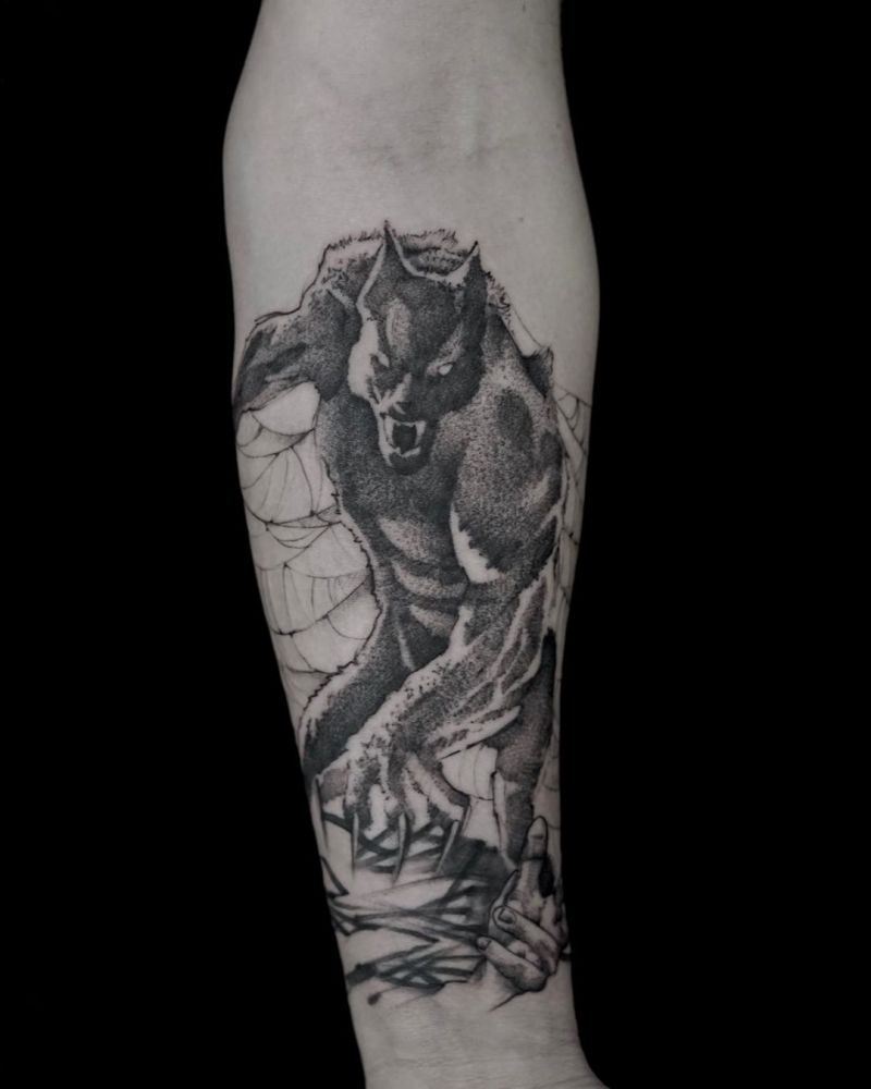 Ferocious Werewolf Tattoos Will Certainly Make Others Feel Afraid