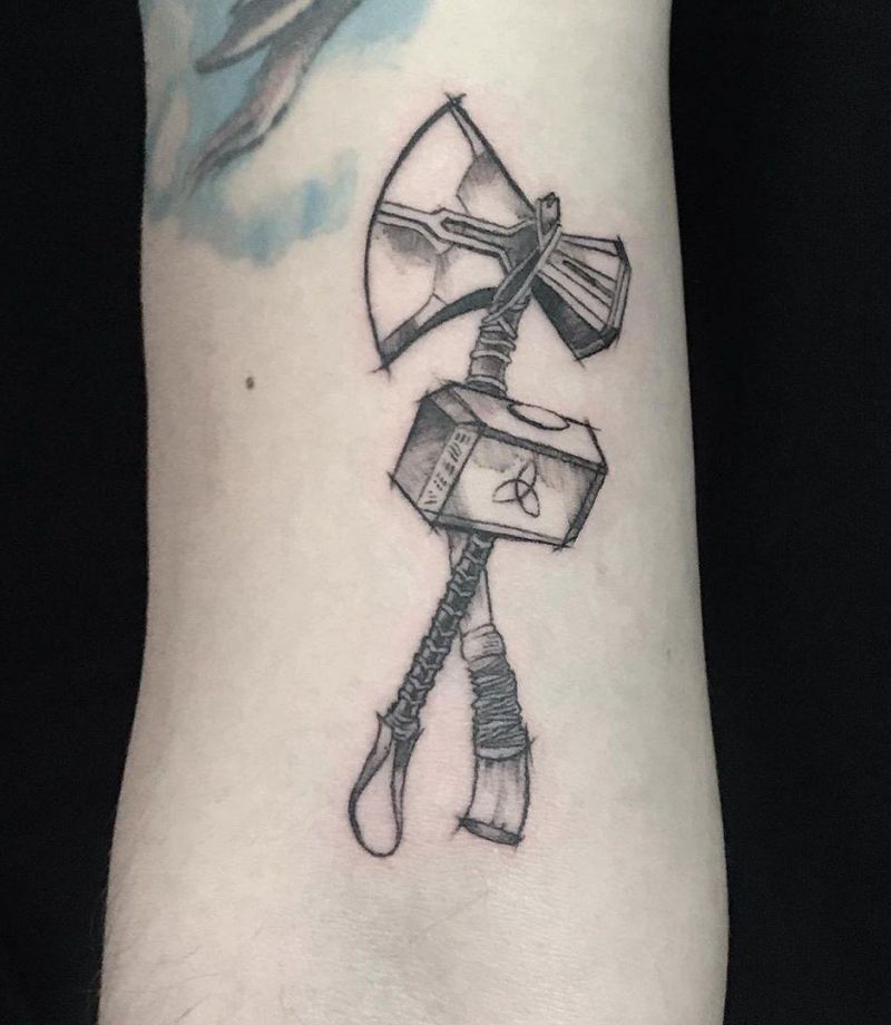 30 Traditional Axe Tattoos You Will Love