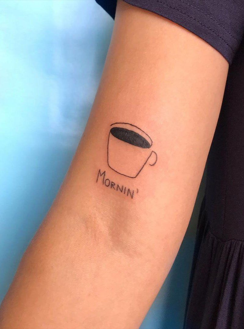 Pretty Coffee Tattoos Keep You Fragrant All The Time