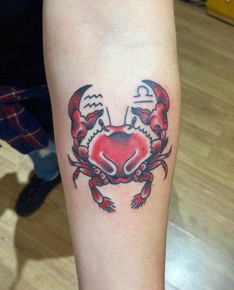 Cute Crab Tattoos for You to Enjoy