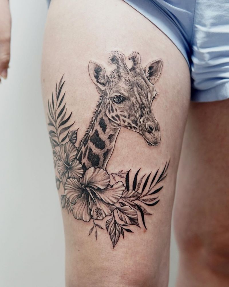 Pretty Giraffe Tattoos to Inspire You