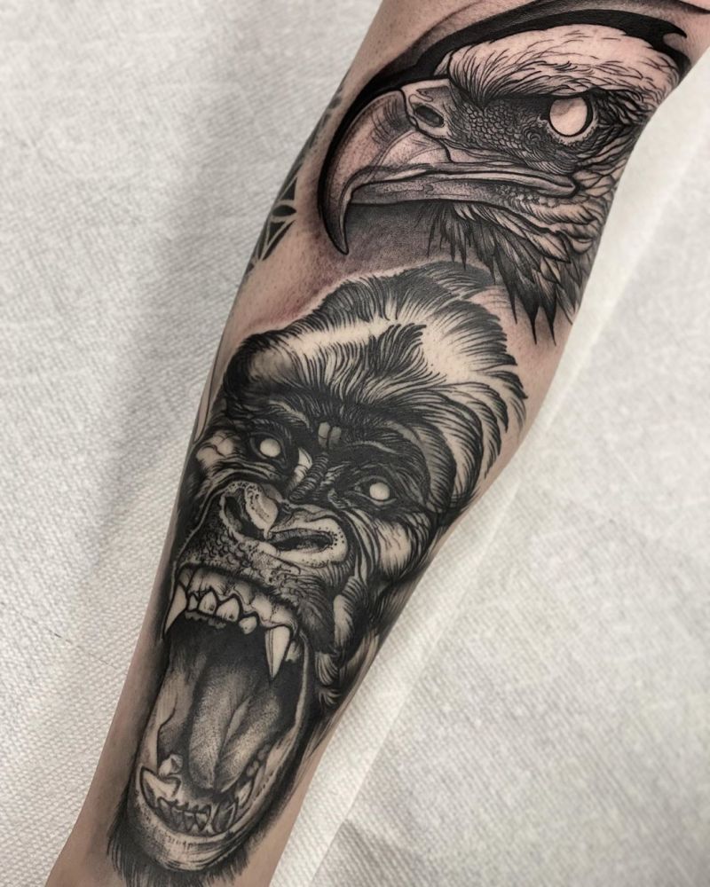 Superb Gorilla Tattoo Designs to Inspire You