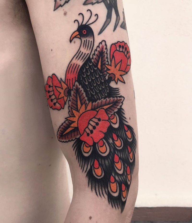 Pretty Peacock Tattoos for You to Enjoy