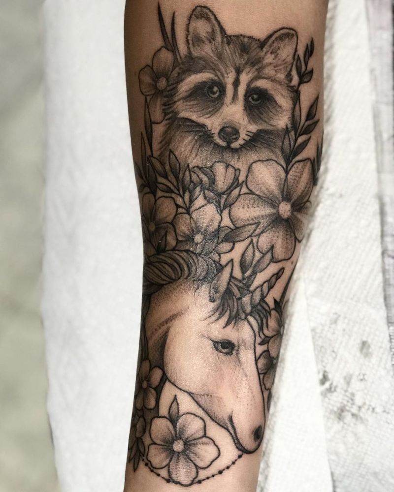 Cute Raccoon Tattoos You Will Love