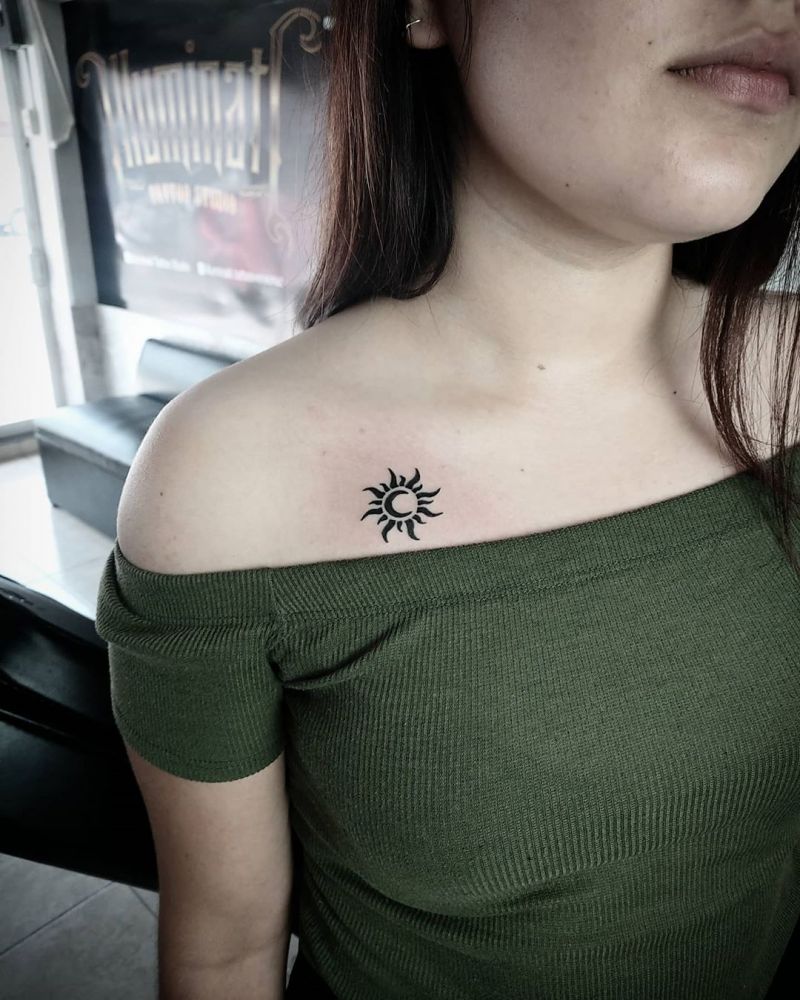 Pretty Sun Tattoos Let You Always Be Full of Sunshine