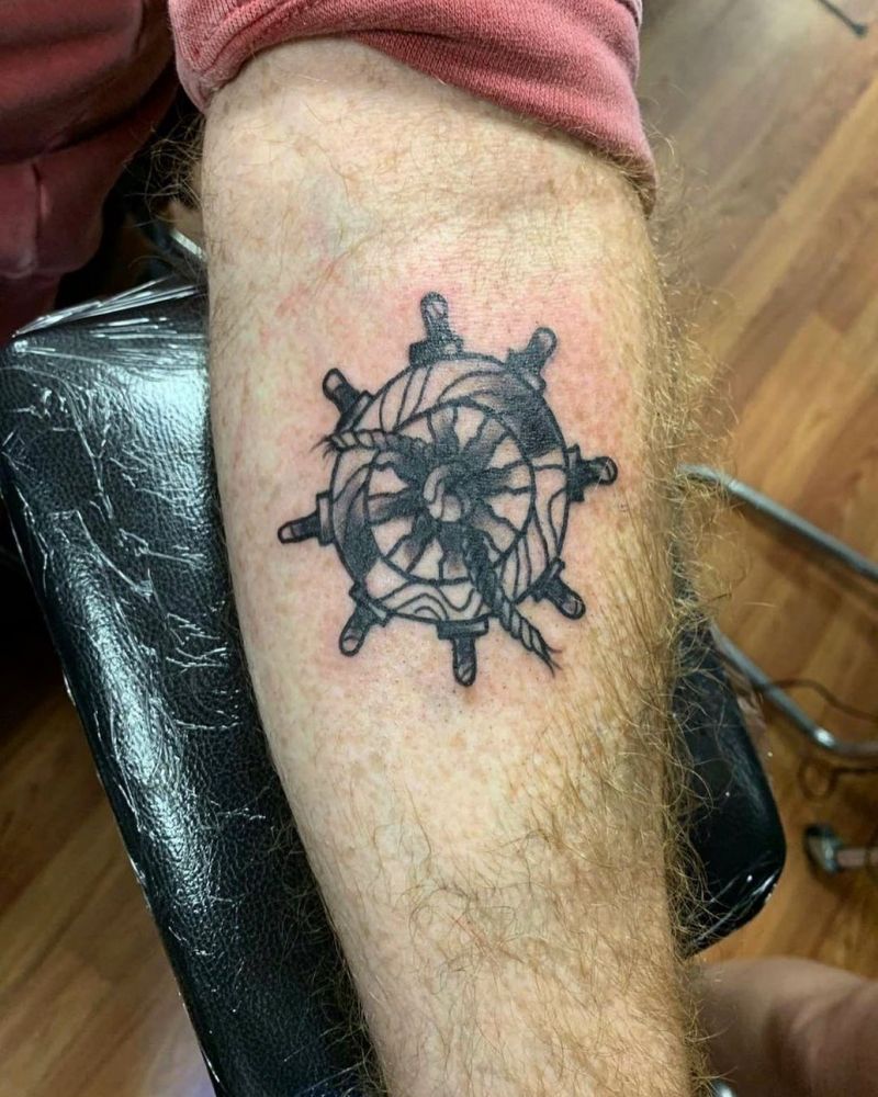 30 Wheel Tattoos Give You The Right Direction