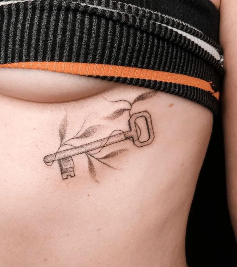 30 Pretty Key Tattoos Let Everything Go Smoothly for You