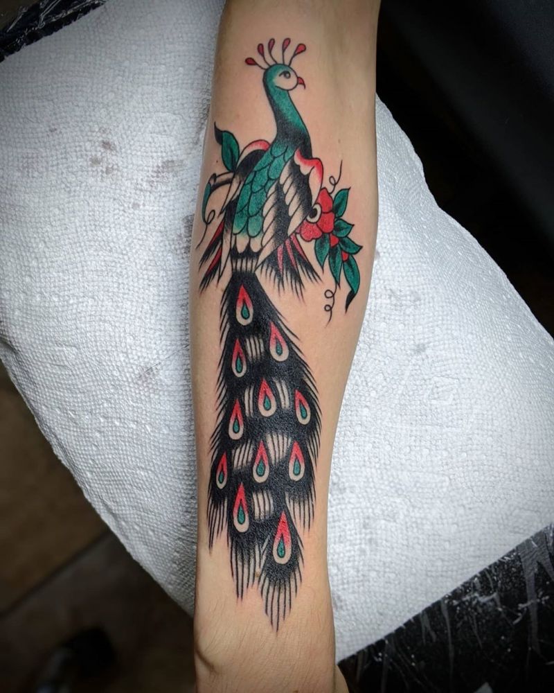 Pretty Peacock Tattoos for You to Enjoy