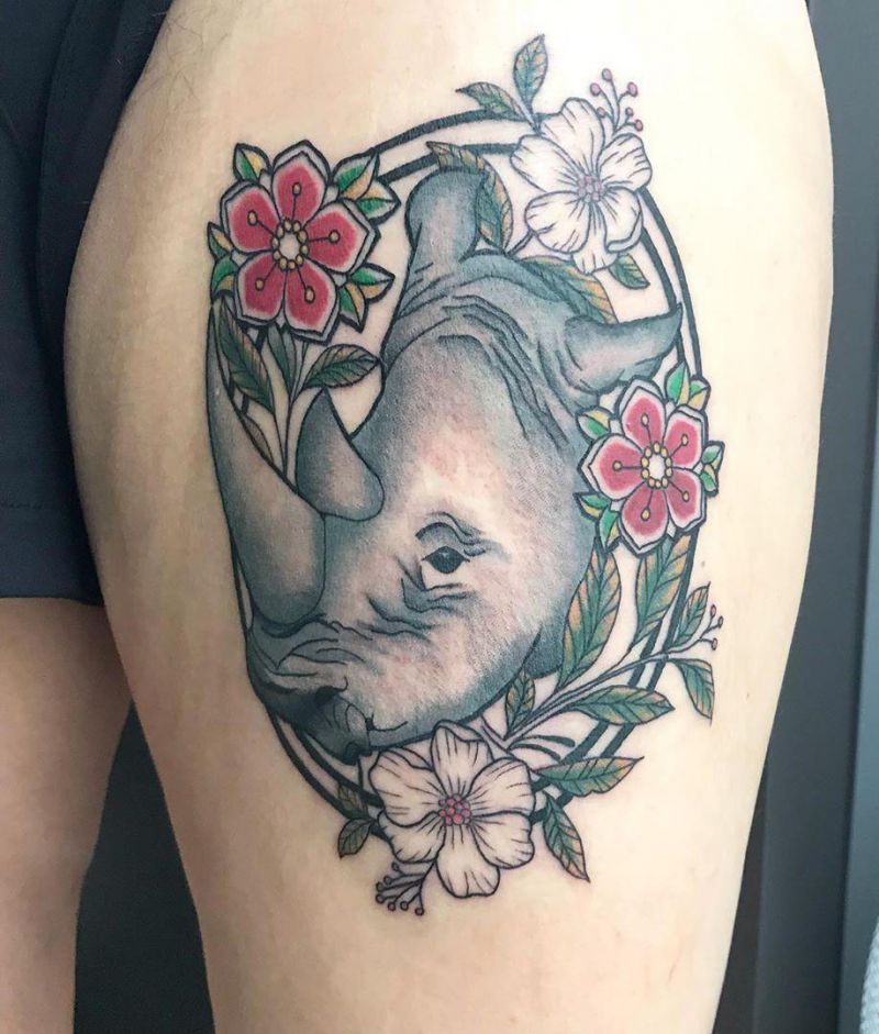 Pretty Rhino Tattoos You Will Love