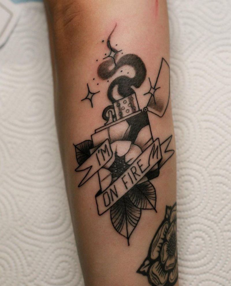 30 Creative Lighter Tattoos You Will Love