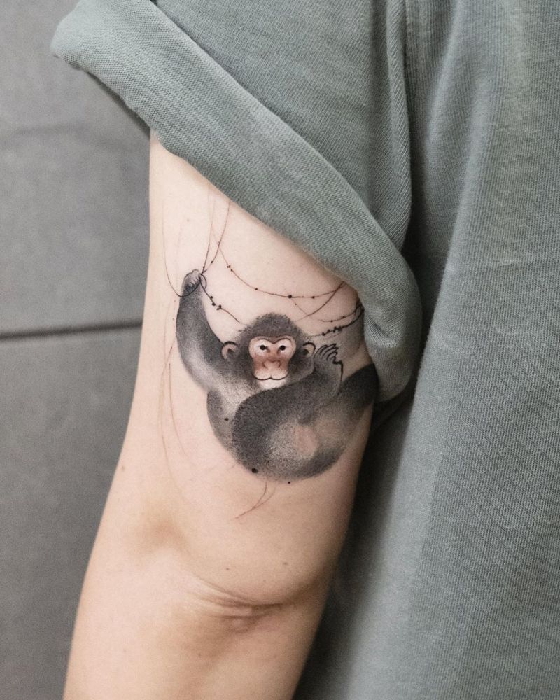 Pretty Monkey Tattoos That You Can't Miss