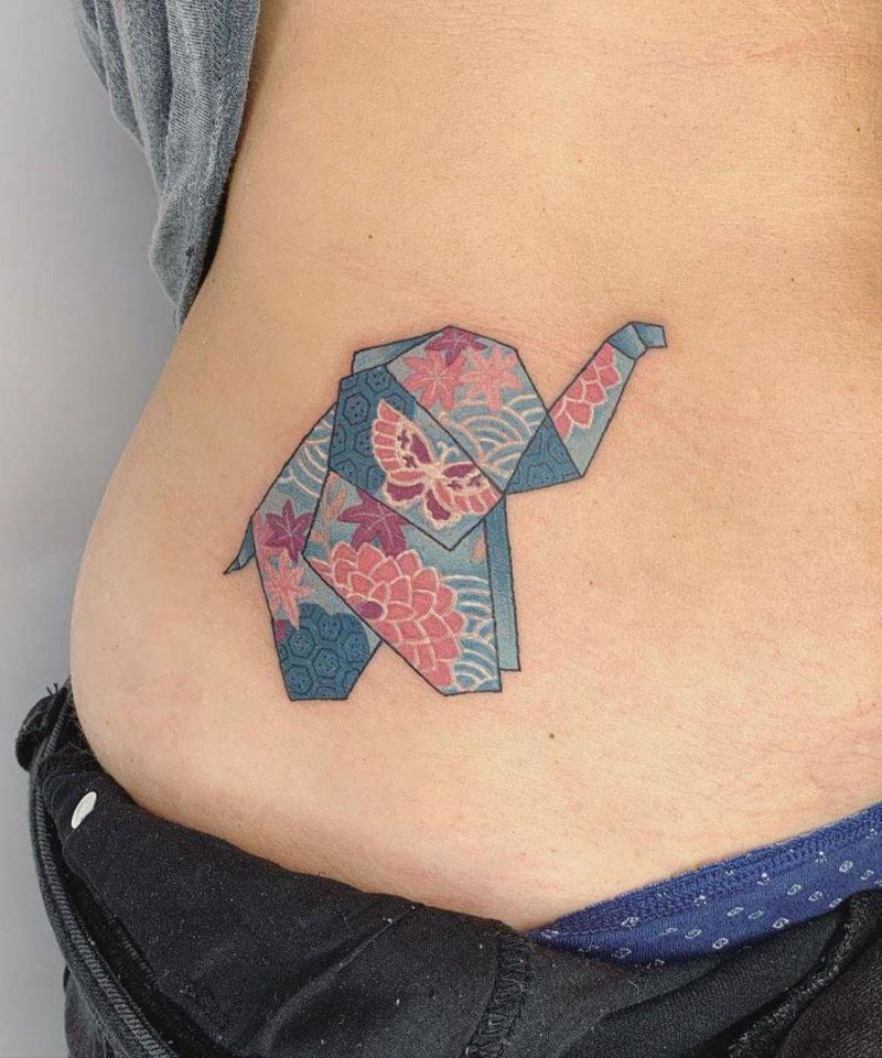 Pretty Origami Tattoos That Improve Your Taste