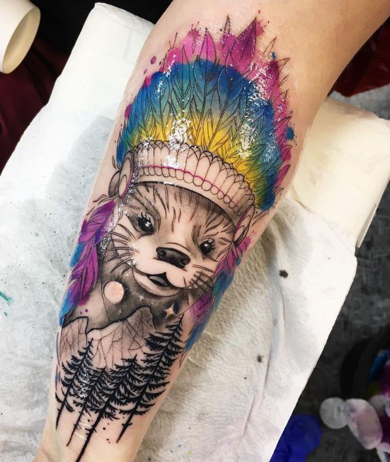 Cute Otter Tattoo Designs for You to Enjoy