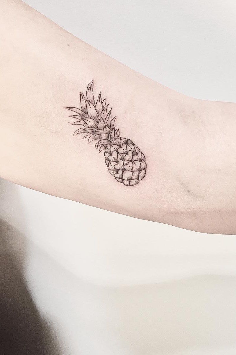 Pretty Pineapple Tattoos Give You Vitamins All The Time