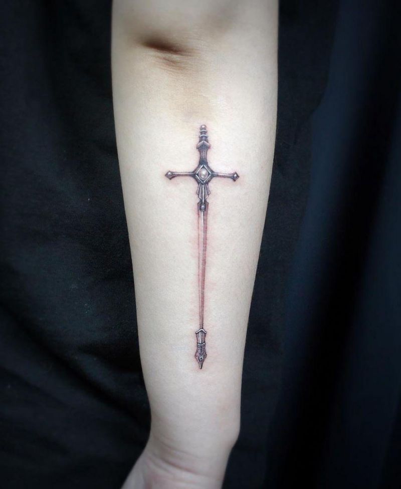 30 Pretty Sword Tattoos to Inspire You