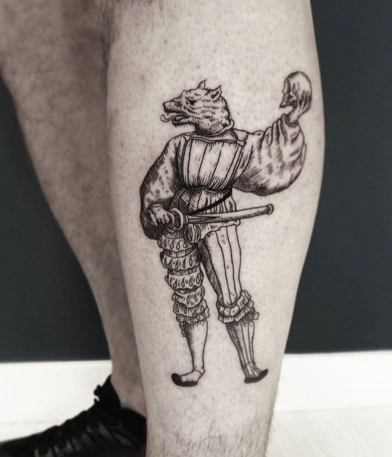 Ferocious Werewolf Tattoos Will Certainly Make Others Feel Afraid