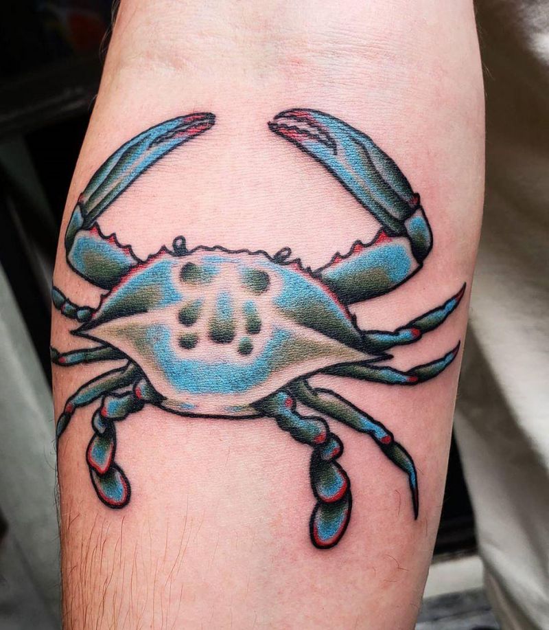 Cute Crab Tattoos for You to Enjoy