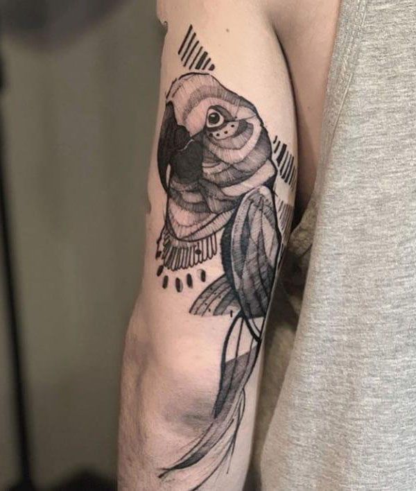 Lovely Parrot Tattoos Make You Happy Every Day