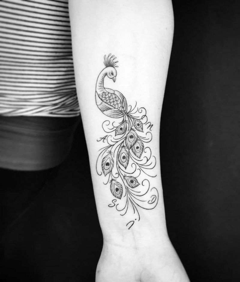 Pretty Peacock Tattoos for You to Enjoy