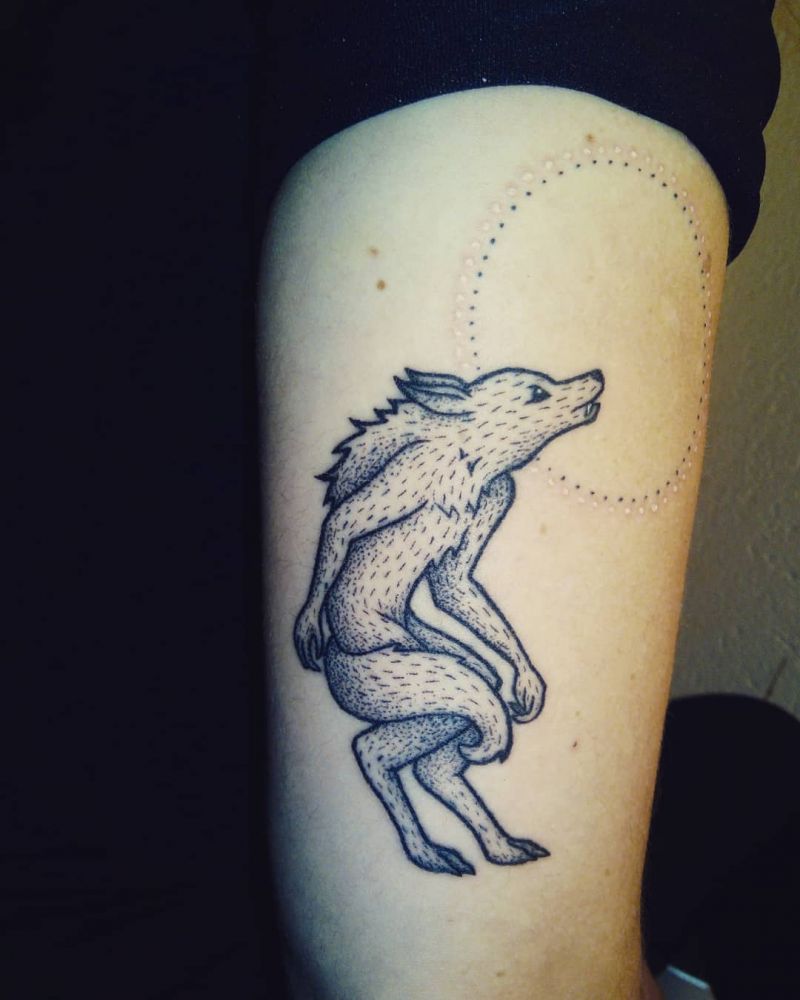 Ferocious Werewolf Tattoos Will Certainly Make Others Feel Afraid