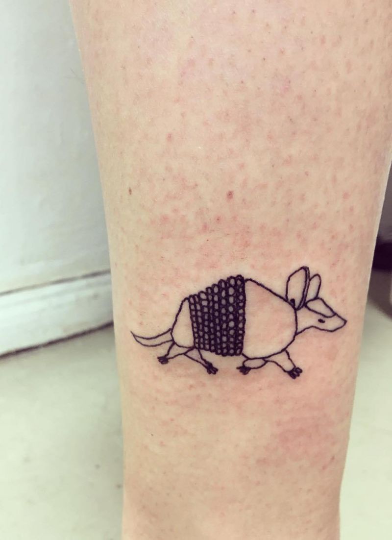 30 Stunning Armadillo Tattoos You Will Love