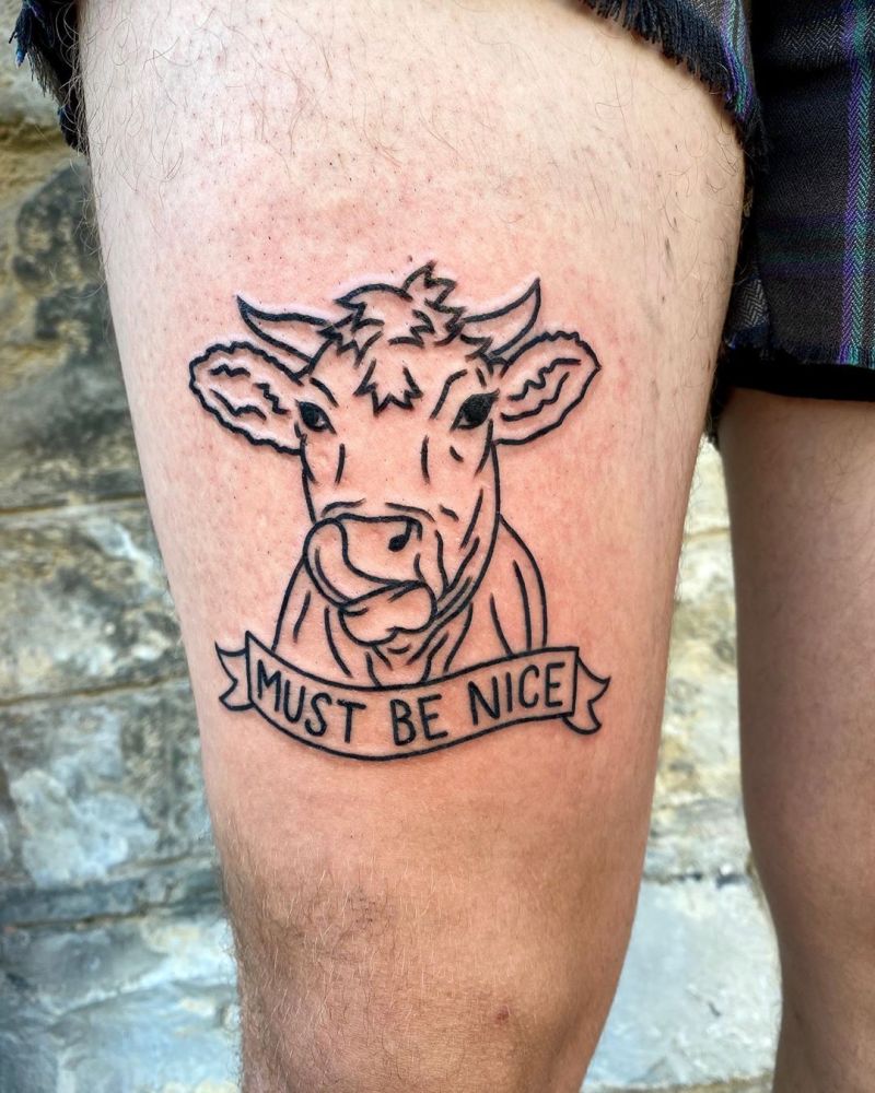 30 Pretty Cow Tattoos You Will Love to Try