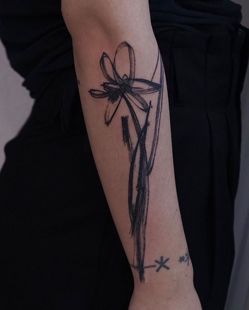 30 Pretty Daffodil Tattoos You Will Love