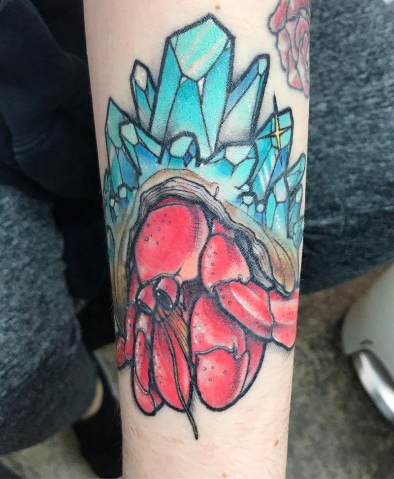 30 Pretty Hermit Crab Tattoos You Will Love