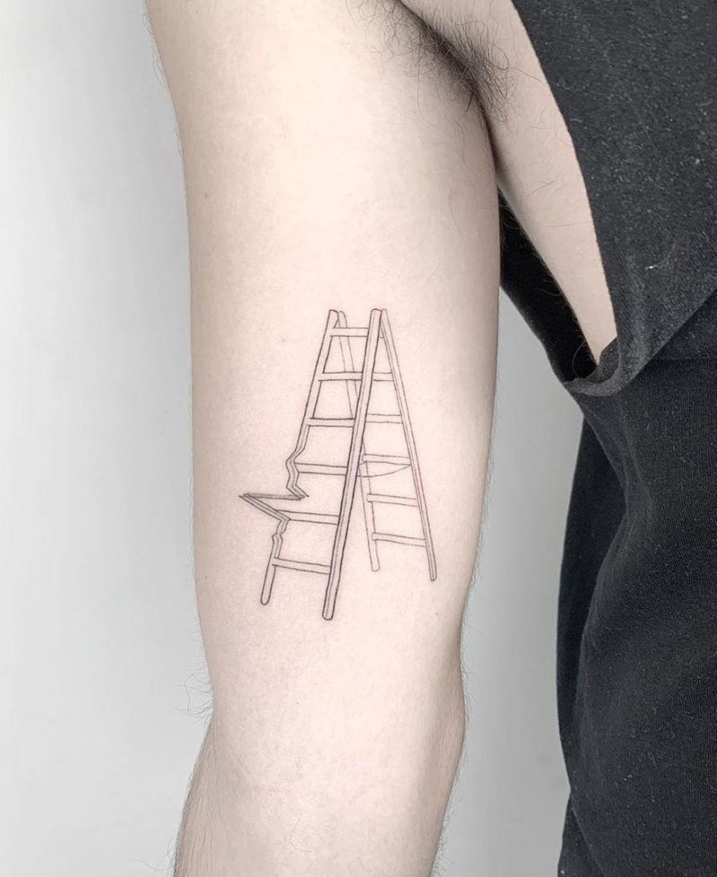 30 Meaningful Ladder Tattoos to Inspire You