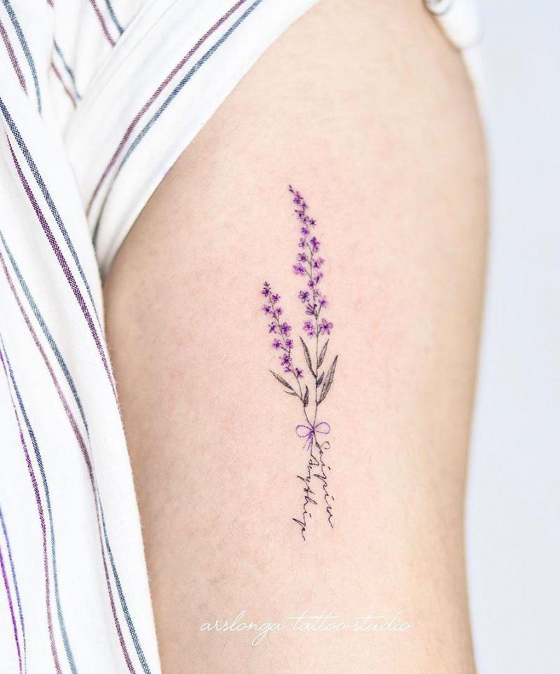 30 Pretty Lilac Tattoos to Inspire You