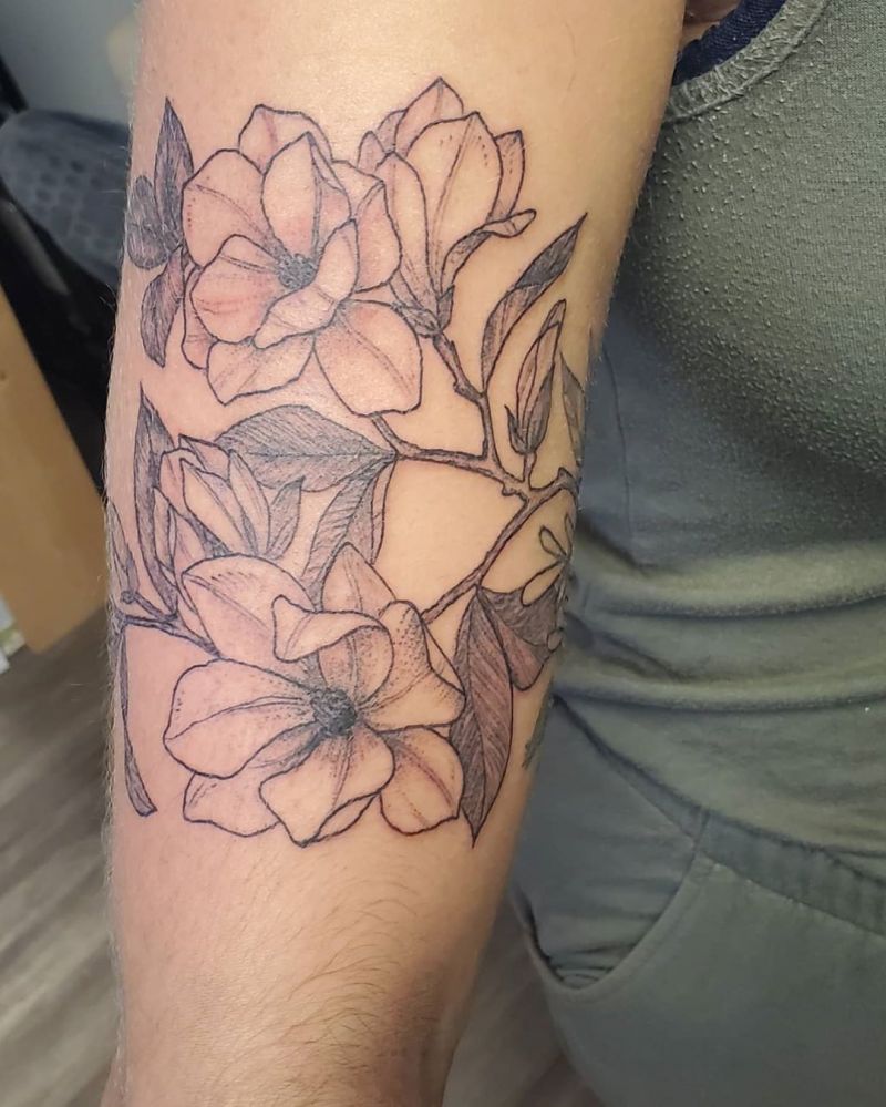 30 Beautiful Magnolia Tattoos You Will Love