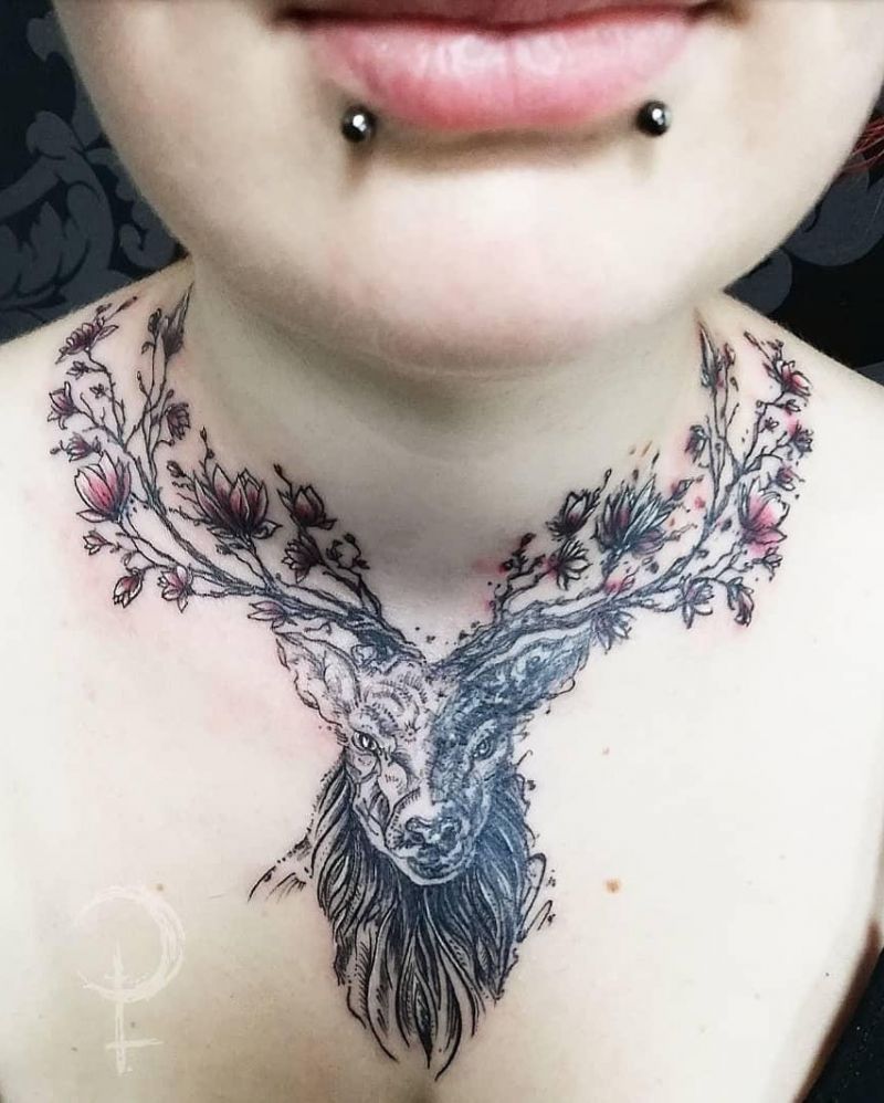 30 Pretty Necklace Tattoos Give You a Different Feeling