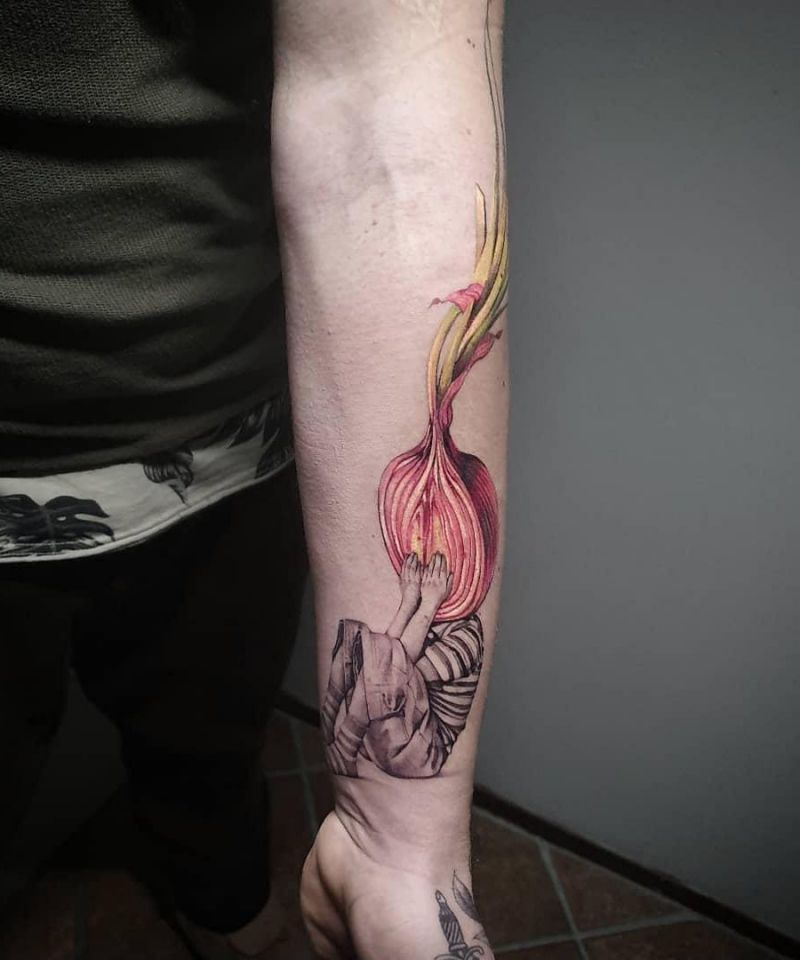 30 Pretty Onion Tattoos for Your Inspiration