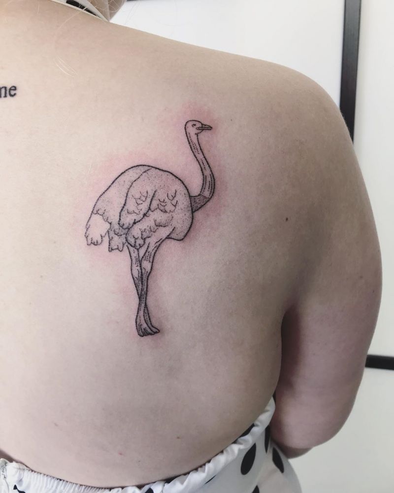 30 Pretty Ostrich Tattoos Hope to Inspire You