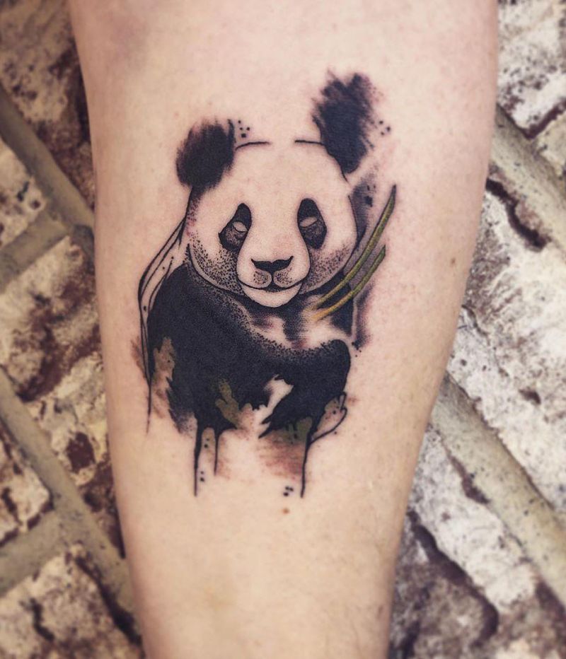 30 Adorable Panda Tattoos Make You Want to Laugh