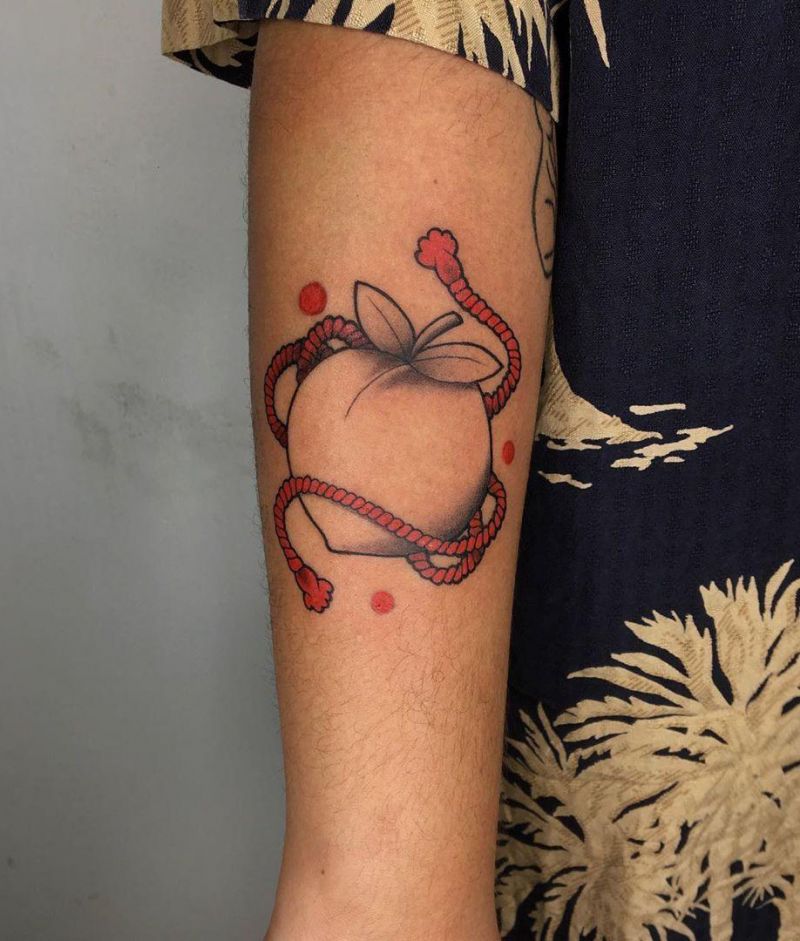 30 Pretty Peach Tattoos for Women You Will Love